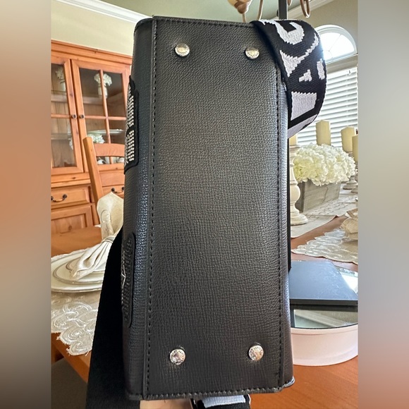 Karl Lagerfeld shoulder bag black with rhinestones NWT! - Picture 4 of 7